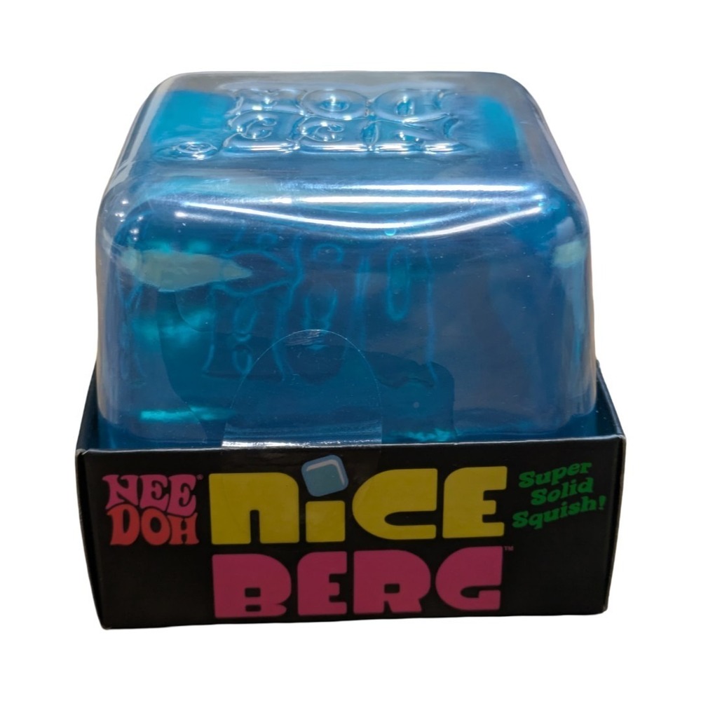BIG NEE DOH Nice Berg Blue Big Blue Cube Super Solid Squish New Sealed 🔥🔥